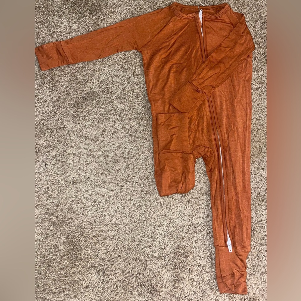 Bamboo pajamas- burnt orange